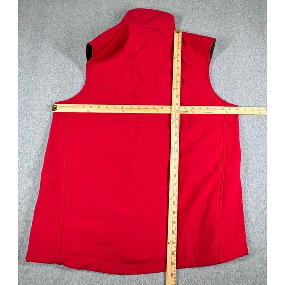 Elevate Vest Men's L Red Full Zip Vest Large Kitchen Aid Logo Pockets Sleeveless - Picture 2 of 5